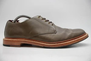 J. Crew Superior Boots Oar Stripe Men's 10.5 Dark Olive Green Leather Dress Shoe - Picture 1 of 10