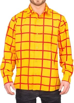 警长伍迪牛仔衬衫万圣节服装角色扮演玩具故事角色套装 — 第 1/4 张图片