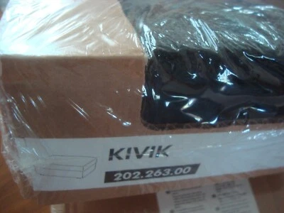 FUNDA IKEA KIVIK para reposapiés KIVIK Tenö TENO NEGRA Otomana Funda NUEVA Foto 1 de 4