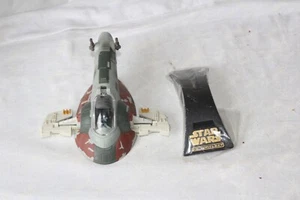 Star Wars Action Fleet Micro Machines Boba Fett Slave 1 Starship Galoob Vintage - Picture 1 of 5