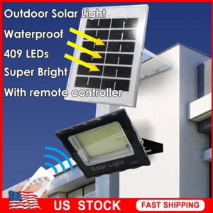 Outdoor Solar Light 409LED PVC Waterproof Garden Landscape Spotlight Flood Lamp - Picture 1 of 10