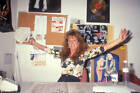 Model Jessica Hahn visits The Howard Stern Show on March 8 at - 1991 Old Photo 5