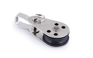 Umlenkrolle Blockseilrolle für Seil 6 mm Schot Block Seilführung Bolzen Boot - Bild 1 von 6