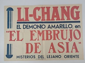 Magisches Vintage Sammlerstück Poster Li-Change El Demonio Amarillo - Bild 1 von 19