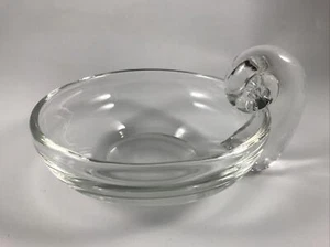 TOSCANY "KRISTEN" CRYSTAL Candy BOWL 5-1/2" w/ SNAIL COIL HANDLE - Beautiful! - Bild 1 von 7