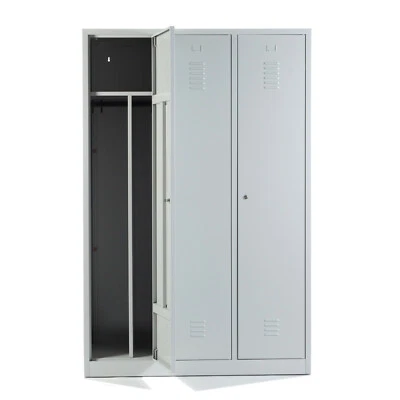 Kleiderspind Umkleidespind Doppelspind 40cm Spind Trennwand reine/unreine Seite - Bild 1 von 4