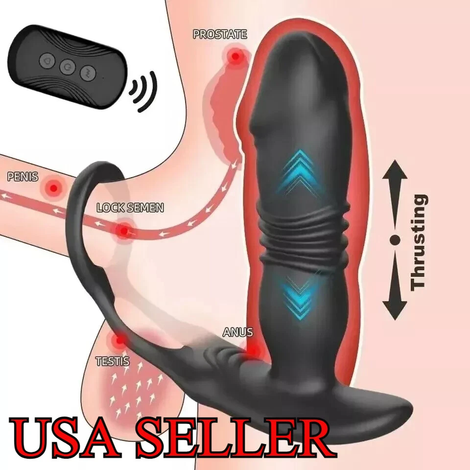 Remote Powerful Flapping Prostate Massager Dual Motor Male Waterproof Vibrator - Image 1 of 4