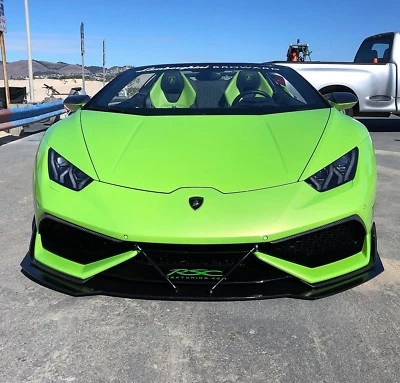 Alerón divisor de parachoques delantero de fibra de carbono Lamborghini Huracan LP610 de XMC EE. UU. Foto 1 de 4