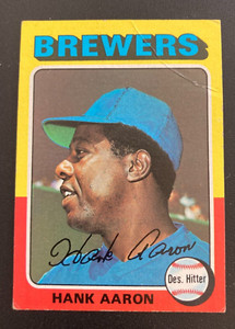 1975 Topps #660 Hank Aaron Baseball Card