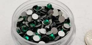 Flatbacks Crystal Rhinestone SS16-Emerald **nail art, crafts*** 50pcs/pack - Picture 1 of 3