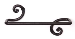 Decorative Swirl Hand Towel Bar Hanger Holder | Easy Installation | Handmade - Picture 1 of 7