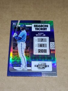Bobby Witt Jr. 2022 Chronicles Contenders Optic Rookie RC Silver Prizm Variant 