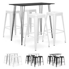Bar Set Kitchen Dining Room Chair Stool Table 5/7 Piece Multi Colours vidaXL