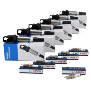 6x DELPHI Zündspule + BOSCH Zündkerze für BMW 135i M135i M235i 335i 535i N54 N55 - Bild 1 von 3