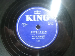 Boyd Bennett Seventeen / Little Old You-All *King 1470 10" 78 rpm - Picture 1 of 4