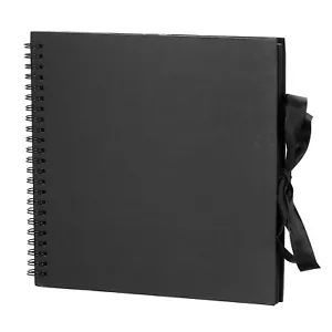 Scrapbook Album 1Pcs 12inch Ribbon Design Scrapbook Photo Album Guest Book DI... - Picture 1 of 6