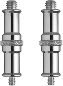 2 Pieces Standard 1/4 to 3/8 Inch Metal Male Convertor Threaded Screw Adapter Sp - Picture 1 of 12