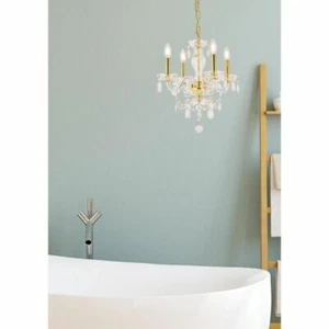 Crystal Chandelier Tear Drop Pendant Bedroom Bathroom Dining Room Light Fixtures - Picture 1 of 8