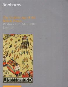 BONHAMS BRITISH POSTERS Cooper Fougasse Herrick Kauffer Paine Catalog 2007 - Picture 1 of 1