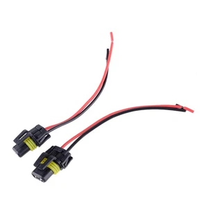 2x Wire Pigtail Female P H10 9145 Fog Light Harness Bulb Connector Plug yw - Picture 1 of 4