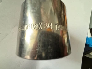 1-1/2" x 3/4" Reducing Coupling Socket Weld 316 Stainless Steel Class 3000 - Picture 1 of 4