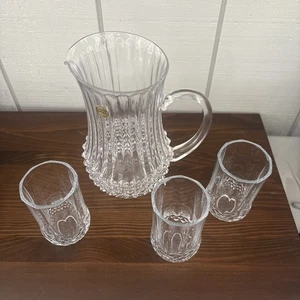 3 Cristal D’Arques Longchamp 10 Oz ROCKS/TUMBLER Drink Glasses. EUC. - Picture 1 of 9