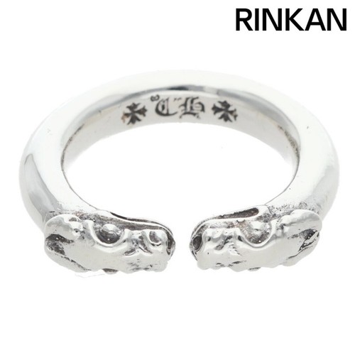 Chrome Hearts Double Dog Ring Silver Men's Size 8 Used