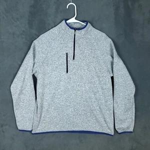 Johnnie-O Pullover Herren Medium hellgrau Fleece 1/4 Zip Sweater Golf Outdoor - Bild 1 von 14