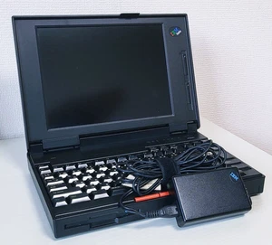 IBM ThinkPad 345CS 80486DX4/75MHz/16MB/1GB CF/Win95 Vintage Tested From Japan - Picture 1 of 10
