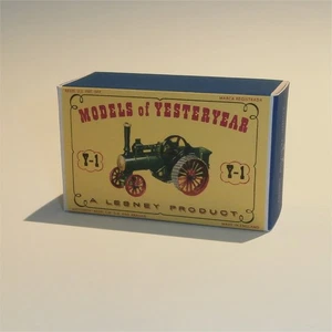 Matchbox Lesney Yesteryear 1 a Allchin Steam Engine D1 Style Repro Box - Picture 1 of 4