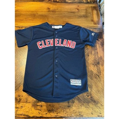 Camiseta Majestuosa Juvenil de los Indios de Cleveland Francisco Lindor Talla Mediana 10-12 - Imagen 1 de 4