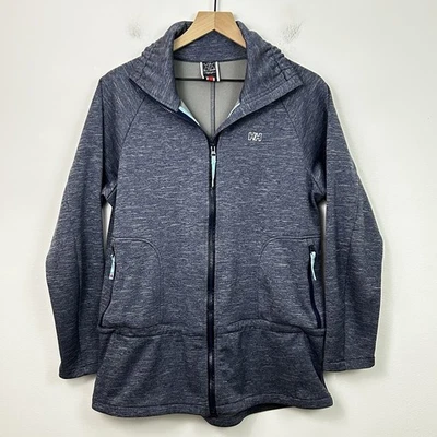Helly Hansen Jacket Fleece Lined Womens Medium Heather Blue Full Zip - Image 1 of 4
