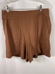 Wild Fox Damen braun Viskose Shorts Gr. XL Pull On 5” Schrittlänge Stretch - Bild 1 von 8