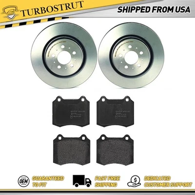 Kit de pastilhas de freio rotores de freio traseiros OE Brembo Prime para 2004-2007 Volvo S60 V70 - Imagem 1 de 4