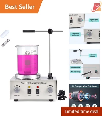 High-Performance 79-1 Magnetic Stirrer with Hot Plate - For Research & Labs - Image 1 of 4