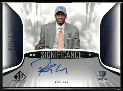 2006-07 SP Game Used #SA-RG Rudy Gay SIGnificance AUTO #/100 - Image 1 of 2