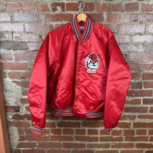 Vintage Georgia Bulldogs Jacket Mens XL Red NCAA College Football Chalk Line 90s - Picture 1 of 10