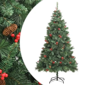 Árbol de Navidad artificial con bisagras verde - Imagen 1 de 9