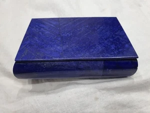 Lapis lazuli Box Jellewery Box Handmade Unique Decorated A+++ - Foto 1 di 6