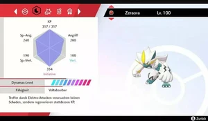 Shiny Zeraora Pokemon Schwert Schild 5DV! + Meisterball - Bild 1 von 4