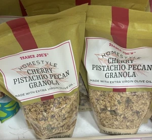 2 PACKS Trader Joe’s Homestyle Cherry Pistachio Pecan Granola Gluten Free - Picture 1 of 2