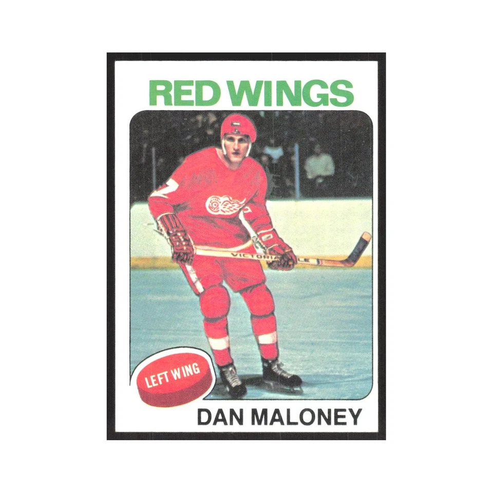 1975 Topps Dan Maloney Detroit Red Wings #177 - Image 1 of 3