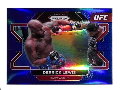 2022 PANINI PRIZM UFC #1 DERRICK LEWIS BLUE PRIZM 24/199 - Image 1 of 2
