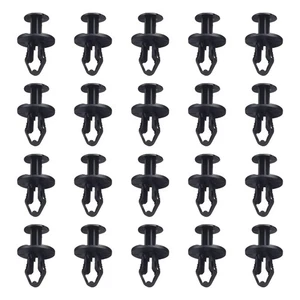 Undertray Rivets Black ABS Push Pull Undertray Rivets Clips High Quality - Picture 1 of 12