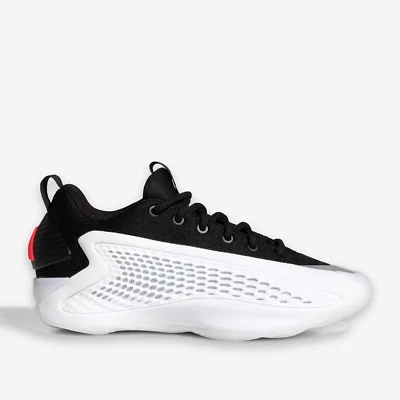 adidas A. E. 1 Low Kids Youth Basketball Shoes White Black Sport Sneakers JQ6125 - Image 1 of 4