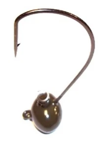 Durhams Tackle Football EWG Shakey Jighead 1/4oz - Green Pumpkin (3 pack) - Picture 1 of 1
