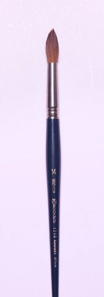 ESCODA  OPTIMO KOLINSKY SABLE Size 14 ROUND  Series 1210 LIST $480. NOW $395. - Image 1 of 1