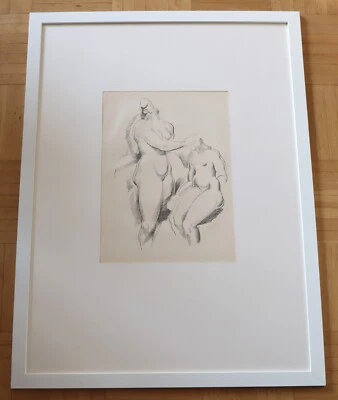 Alexander Archipenko FIGÜRLICHE KOMPOSITION 1920 Lithografie im Rahmen 50 x 70cm - Bild 1 von 3