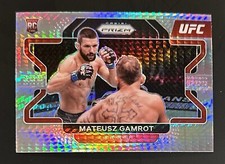 2022 Panini Prizm UFC Mateusz Gamrot Silver Hyper Prizm Rookie Card RC #66
