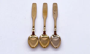 3er Set Vintage ONEIDA LTD. Silversmiths Zuckerlöffel mit Blumendekor | 3 Stück - Bild 1 von 12